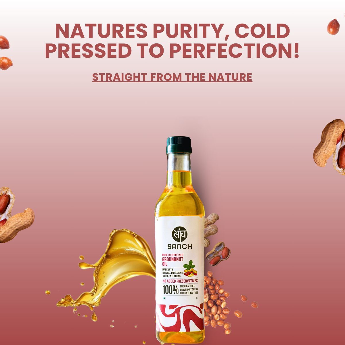 Cold Pressed Groundnut Oil
