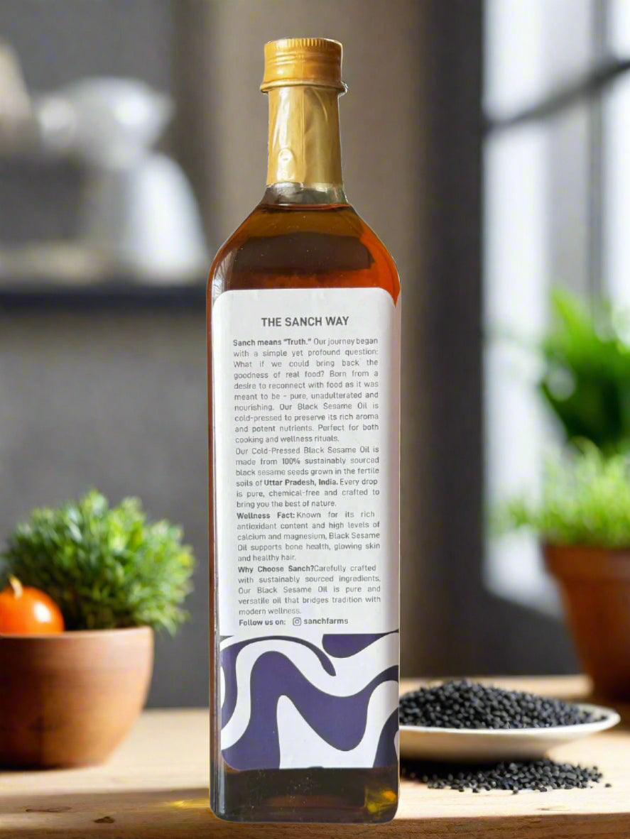 Cold Pressed Black Sesame Oil