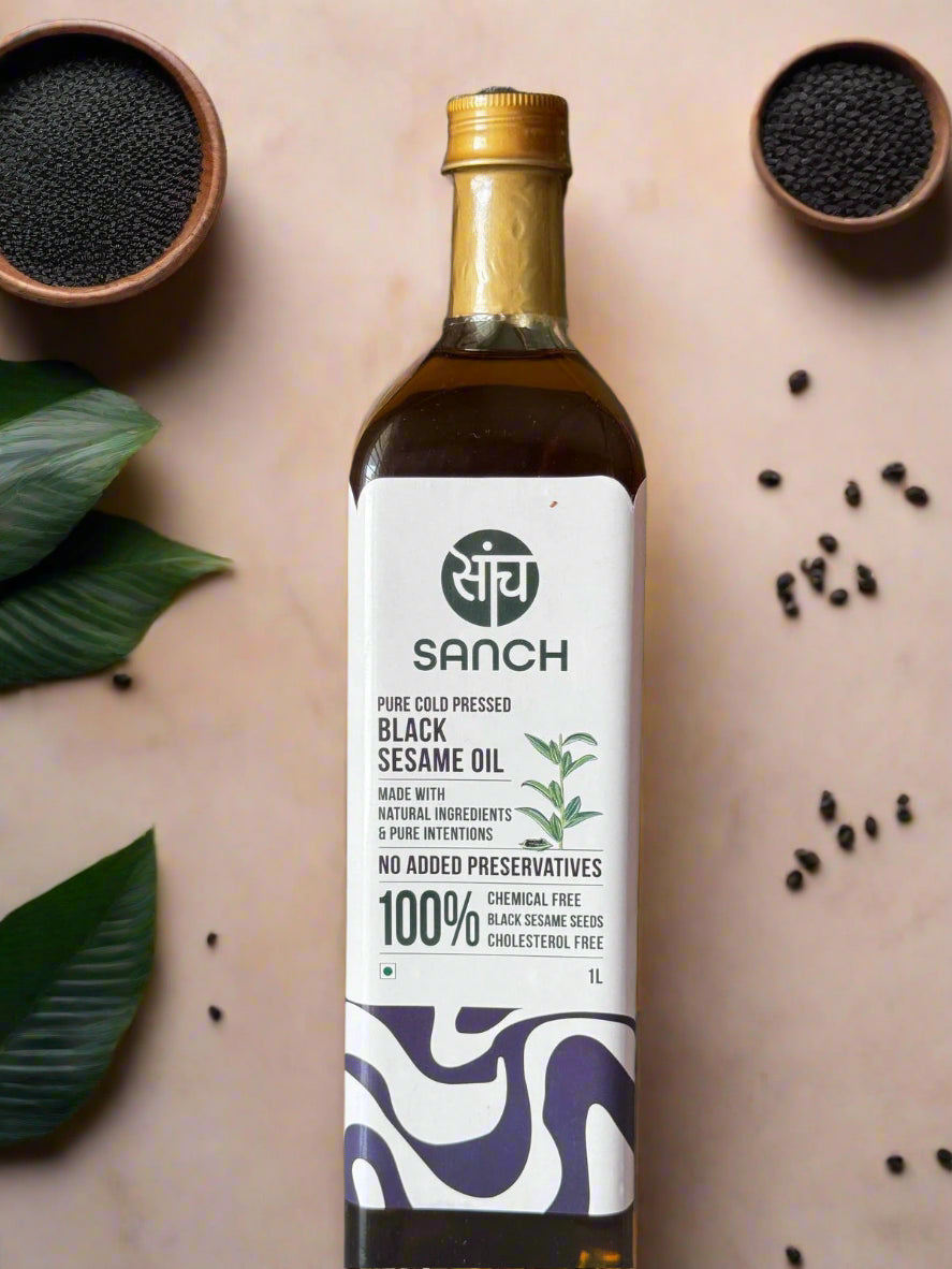 Cold Pressed Black Sesame Oil