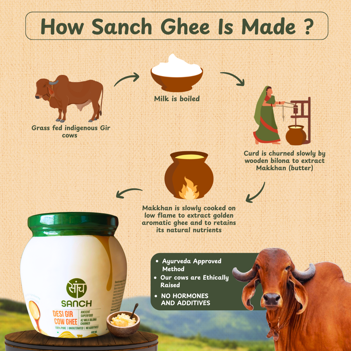 A2 Bilona Gir Cow Ghee