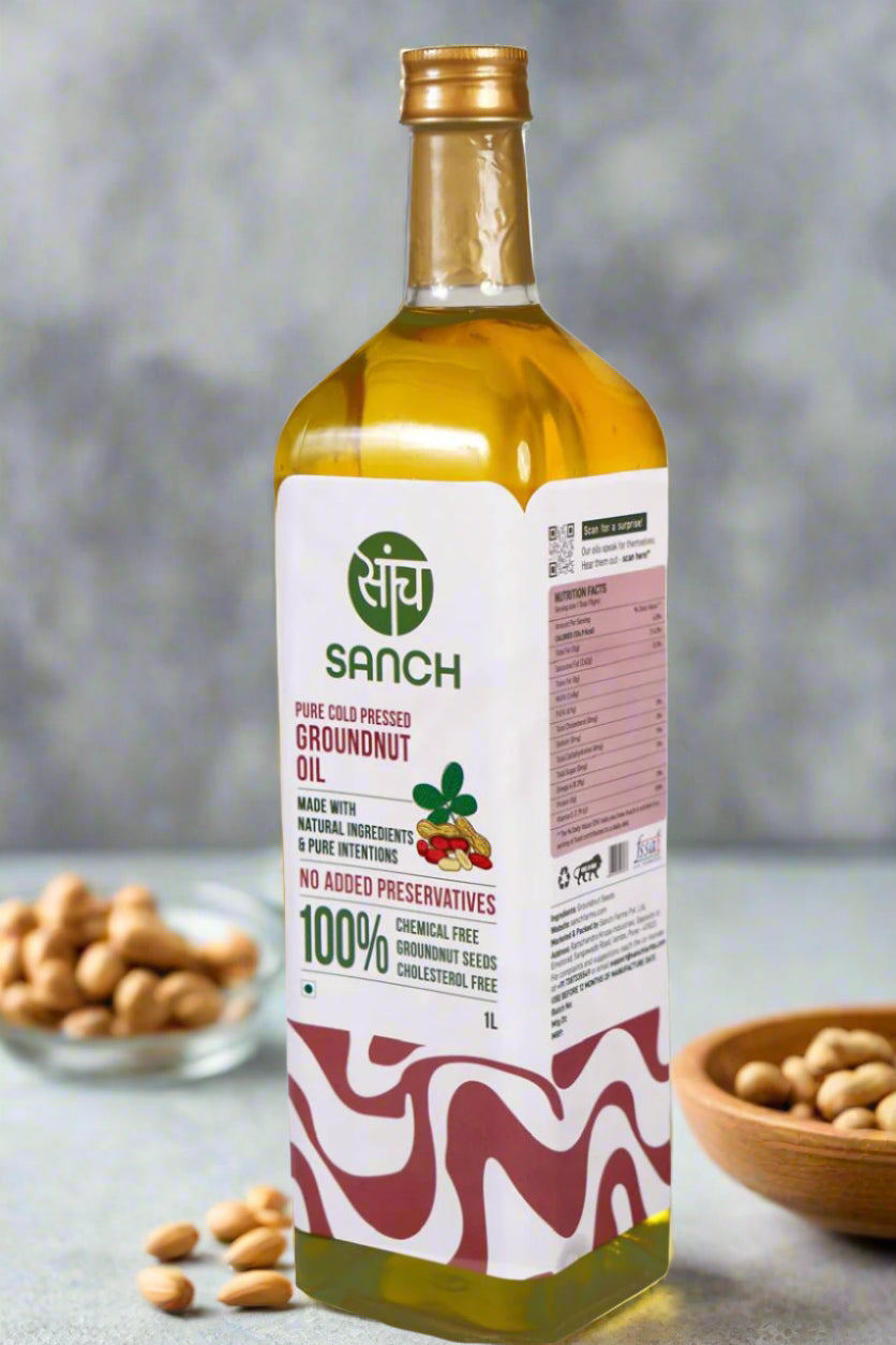 Cold Pressed Groundnut Oil