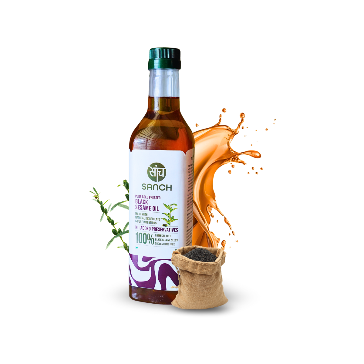 Cold Pressed Black Sesame Oil