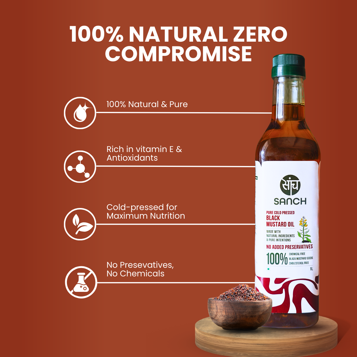 Cold Pressed Black Mustard Oil