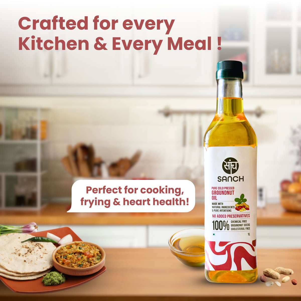 Cold Pressed Groundnut Oil