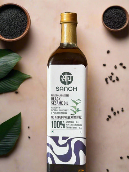 Cold Pressed Black Sesame Oil